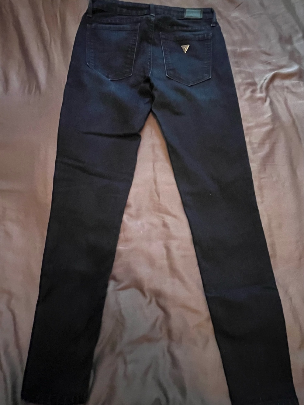 Guess Dark Navy Washed Skinny Jeans - Picture 5 of 16